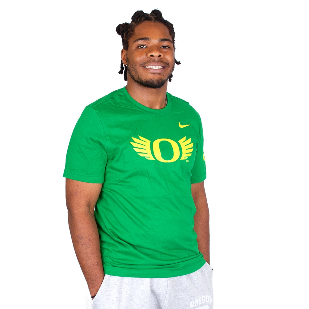 O Wings, Nike, Green, Crew Neck, Cotton, Men, Core, Basic, T-Shirt, 913334